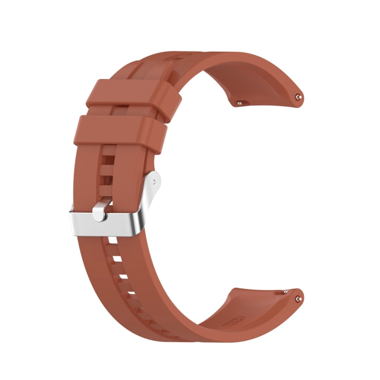 For Huawei Watch Buds / Watch 3 Pro New 20mm Silicone Silver Buckle Watch Band