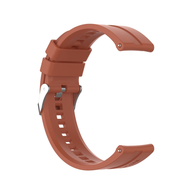 For Huawei Watch Buds / Watch 3 Pro New 20mm Silicone Silver Buckle Watch Band
