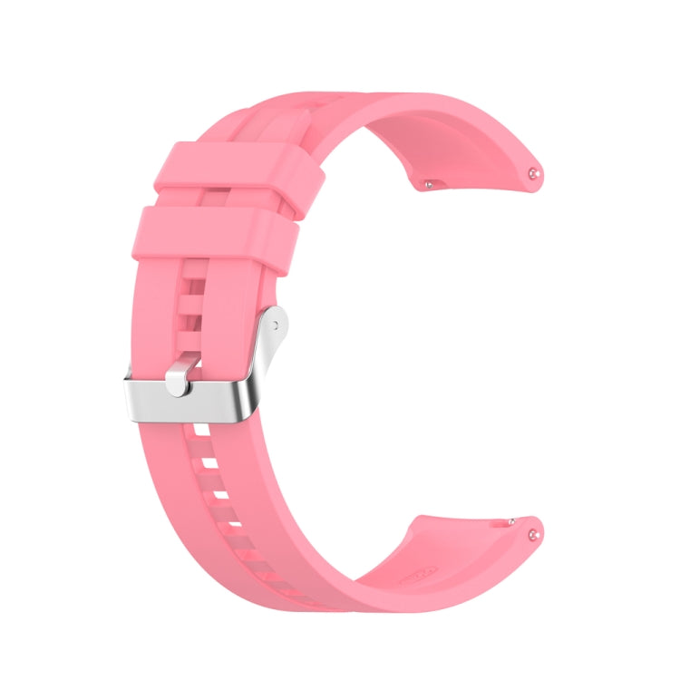 For Huawei Watch Buds / Watch 3 Pro New 20mm Silicone Silver Buckle Watch Band