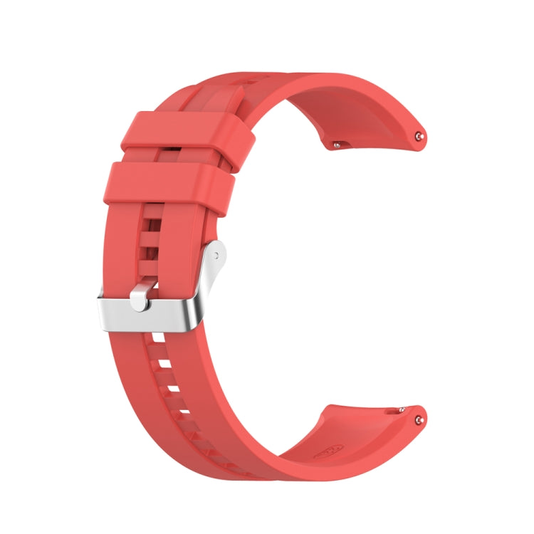 For Huawei Watch Buds / Watch 3 Pro New 20mm Silicone Silver Buckle Watch Band
