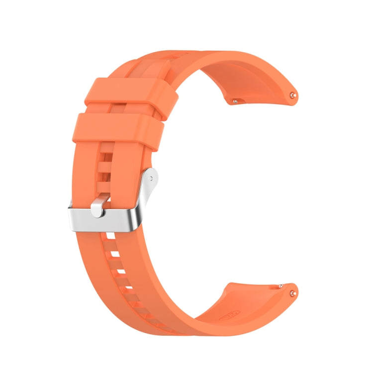 For Huawei Watch Buds / Watch 3 Pro New 20mm Silicone Silver Buckle Watch Band