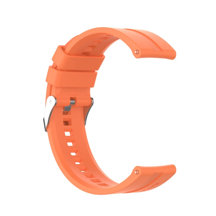 For Huawei Watch Buds / Watch 3 Pro New 20mm Silicone Silver Buckle Watch Band