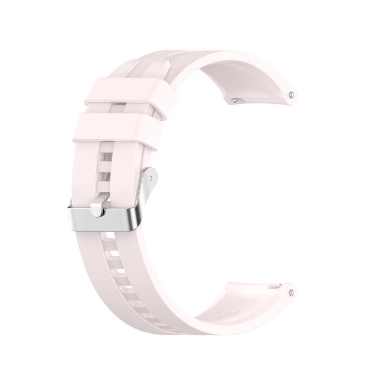 For Huawei Watch Buds / Watch 3 Pro New 20mm Silicone Silver Buckle Watch Band