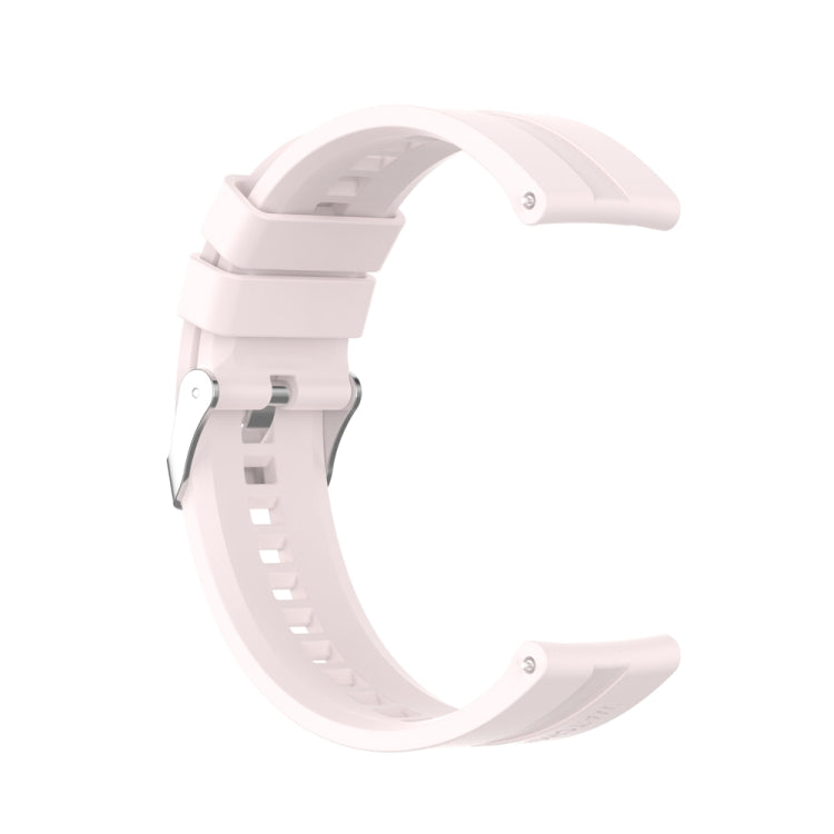 For Huawei Watch Buds / Watch 3 Pro New 20mm Silicone Silver Buckle Watch Band