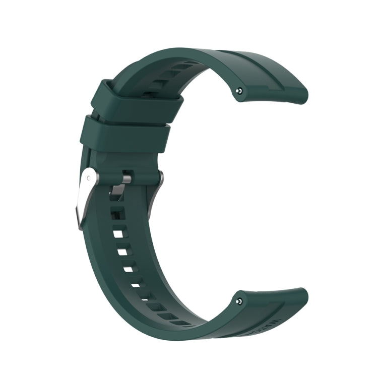For Huawei Watch Buds / Watch 3 Pro New 20mm Silicone Silver Buckle Watch Band