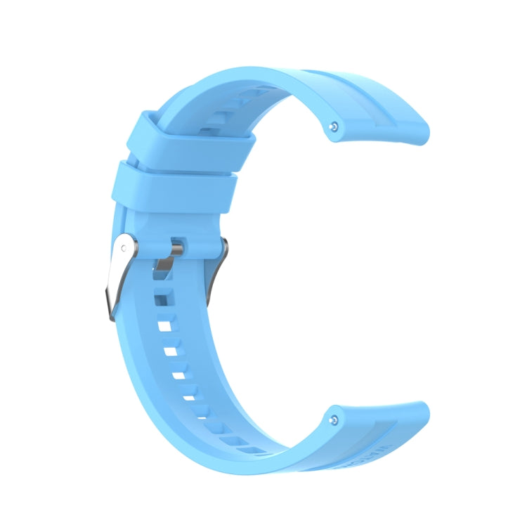 For Huawei Watch Buds / Watch 3 Pro New 20mm Silicone Silver Buckle Watch Band
