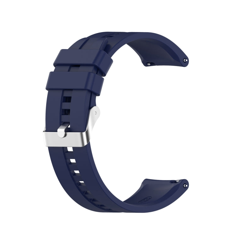 For Huawei Watch Buds / Watch 3 Pro New 20mm Silicone Silver Buckle Watch Band