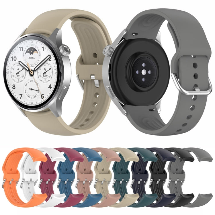 For Xiaomi Watch S2 22mm Solid Color Silicone Watch Band