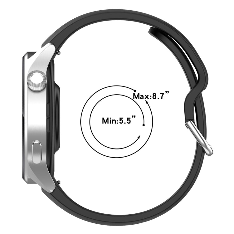 For Xiaomi Watch S2 22mm Solid Color Silicone Watch Band