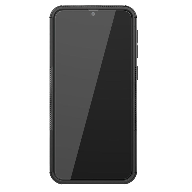 For Galaxy M31 Tire Texture Shockproof TPU+PC Protective Case with Holder