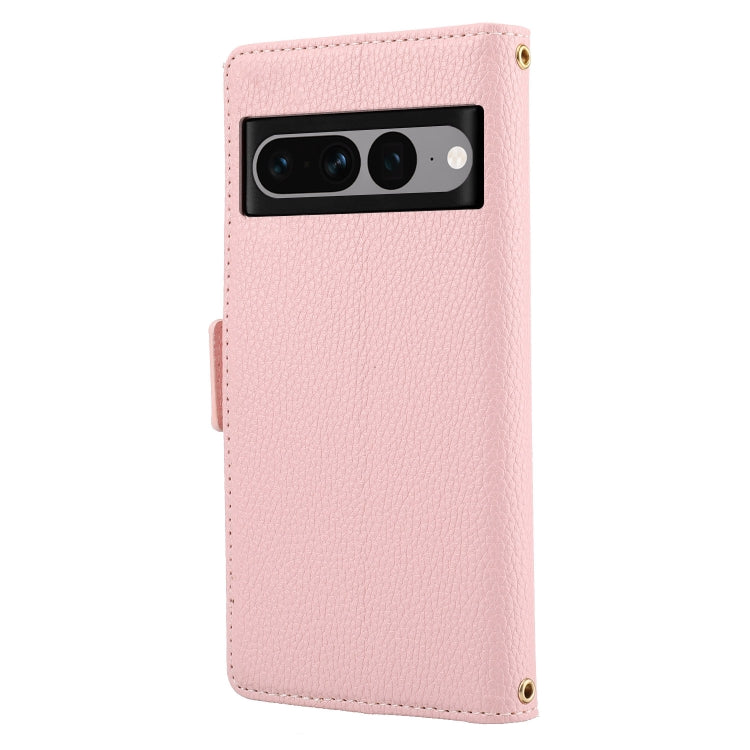 For Google Pixel 7 Pro 5G Litchi Texture Color Matching Leather Phone Case