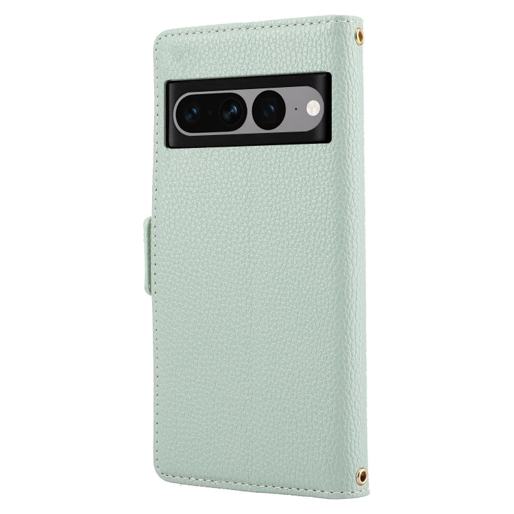 For Google Pixel 7 Pro 5G Litchi Texture Color Matching Leather Phone Case
