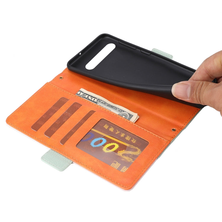 For Google Pixel 7 Pro 5G Litchi Texture Color Matching Leather Phone Case