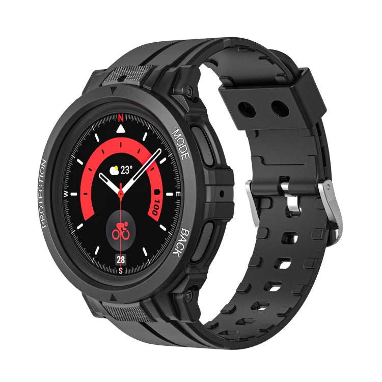 For Samsung Galaxy Watch 5 Pro 45mm Sport Integrated TPU Watch Band