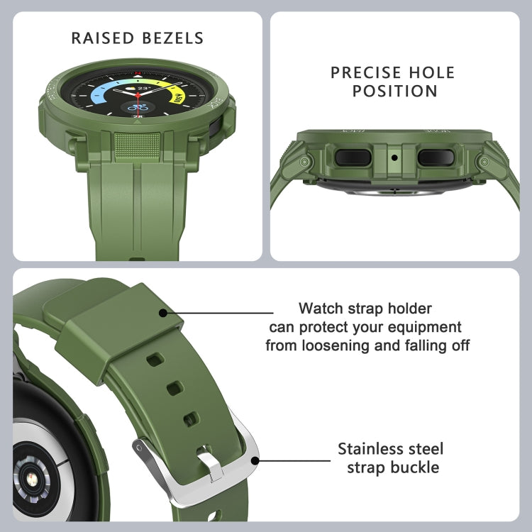 For Samsung Galaxy Watch 5 Pro 45mm Sport Integrated TPU Watch Band