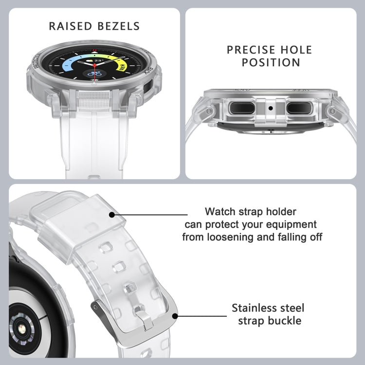 For Samsung Galaxy Watch 5 Pro 45mm Sport Integrated TPU Watch Band