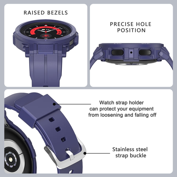 For Samsung Galaxy Watch 5 Pro 45mm Sport Integrated TPU Watch Band