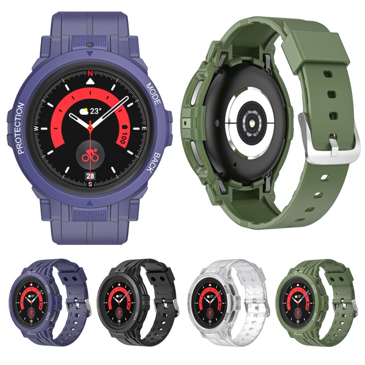 For Samsung Galaxy Watch 5 Pro 45mm Sport Integrated TPU Watch Band