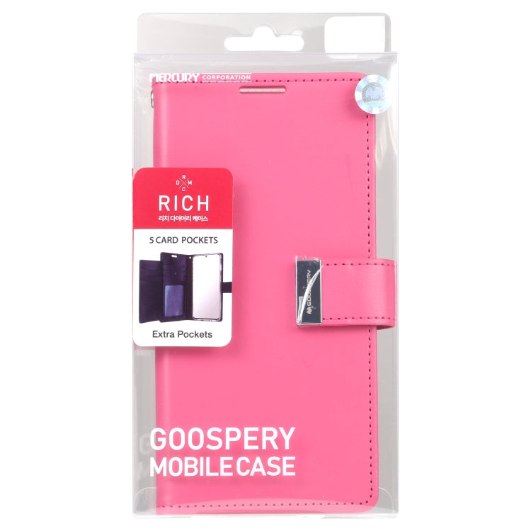 For Samsung Galaxy S23+ 5G GOOSPERY RICH DIARY Crazy Horse Texture Leather Phone Case