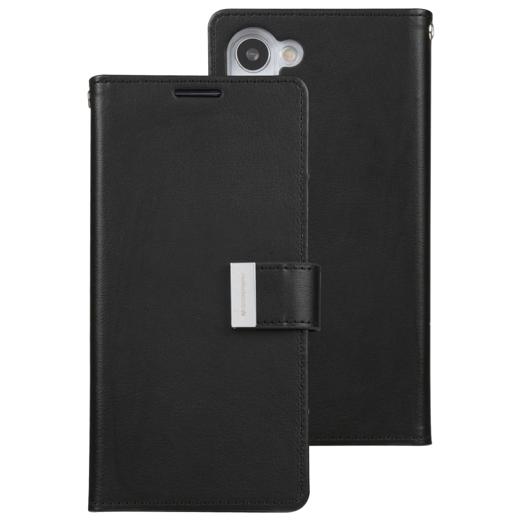 For Samsung Galaxy S23+ 5G GOOSPERY RICH DIARY Crazy Horse Texture Leather Phone Case