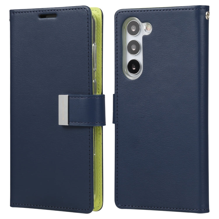 For Samsung Galaxy S23+ 5G GOOSPERY RICH DIARY Crazy Horse Texture Leather Phone Case