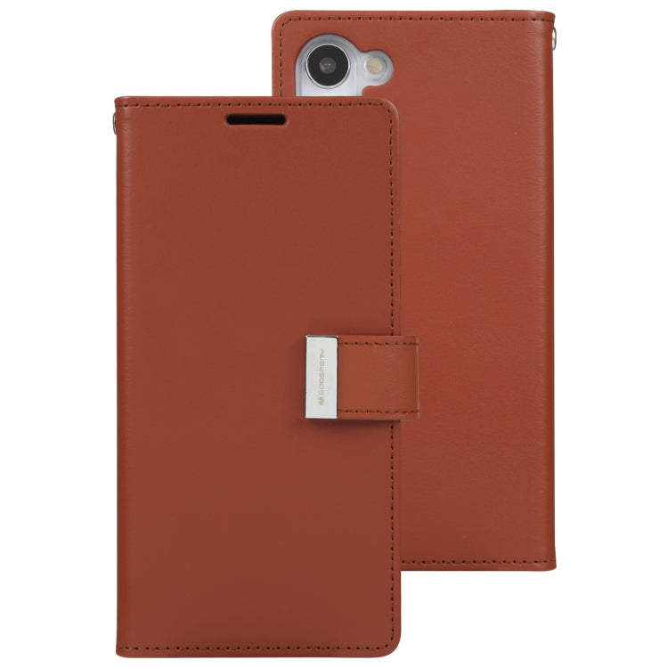 For Samsung Galaxy S23+ 5G GOOSPERY RICH DIARY Crazy Horse Texture Leather Phone Case