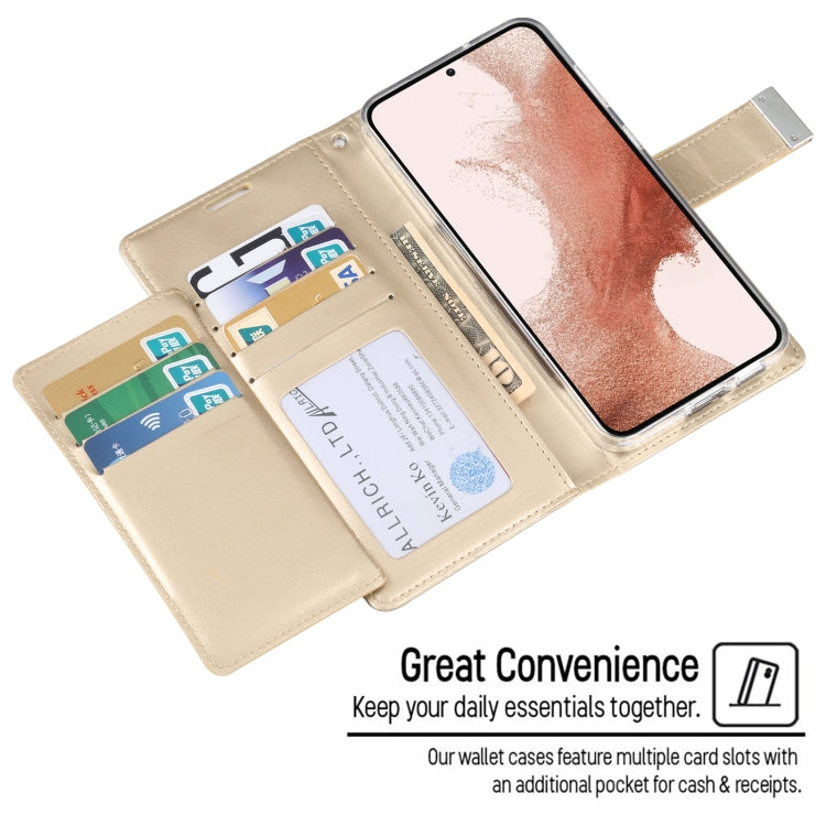 For Samsung Galaxy S23+ 5G GOOSPERY RICH DIARY Crazy Horse Texture Leather Phone Case