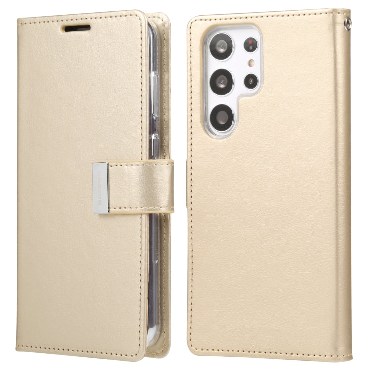 For Samsung Galaxy S23 Ultra 5G GOOSPERY RICH DIARY Crazy Horse Texture Leather Phone Case