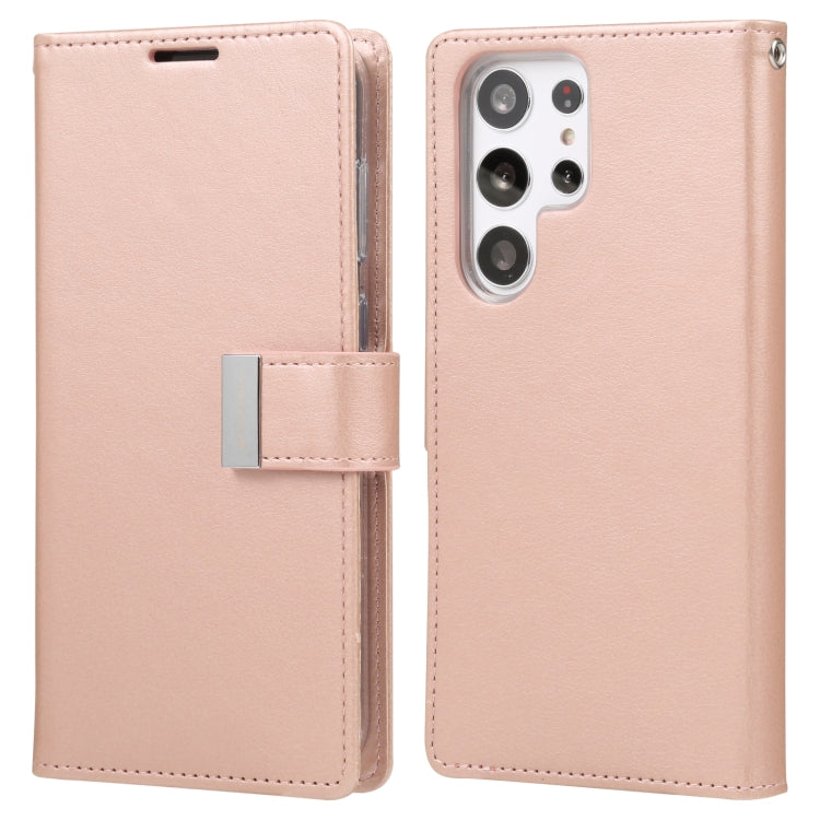 For Samsung Galaxy S23 Ultra 5G GOOSPERY RICH DIARY Crazy Horse Texture Leather Phone Case