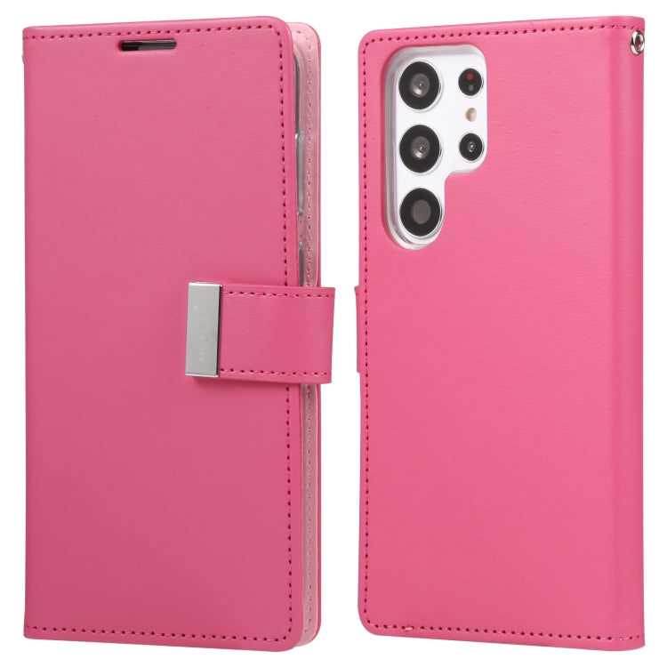 For Samsung Galaxy S23 Ultra 5G GOOSPERY RICH DIARY Crazy Horse Texture Leather Phone Case