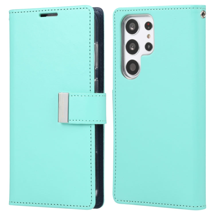 For Samsung Galaxy S23 Ultra 5G GOOSPERY RICH DIARY Crazy Horse Texture Leather Phone Case