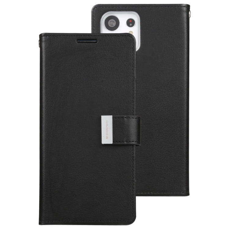 For Samsung Galaxy S23 Ultra 5G GOOSPERY RICH DIARY Crazy Horse Texture Leather Phone Case