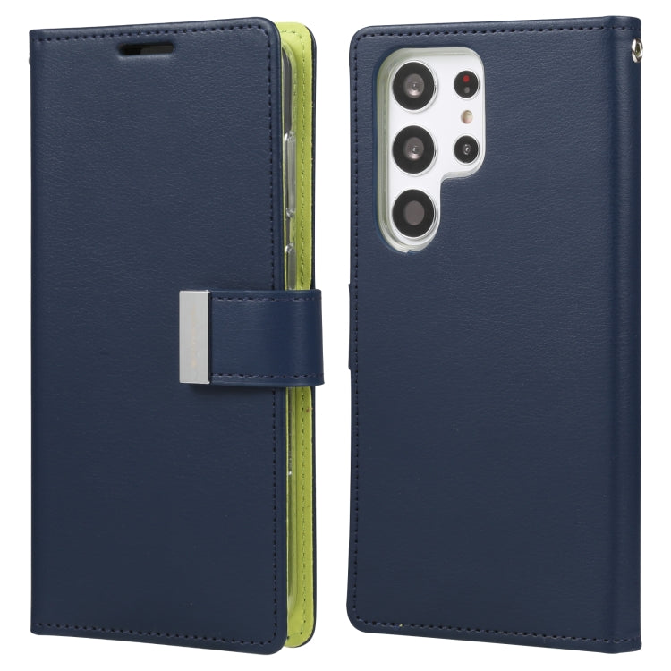 For Samsung Galaxy S23 Ultra 5G GOOSPERY RICH DIARY Crazy Horse Texture Leather Phone Case