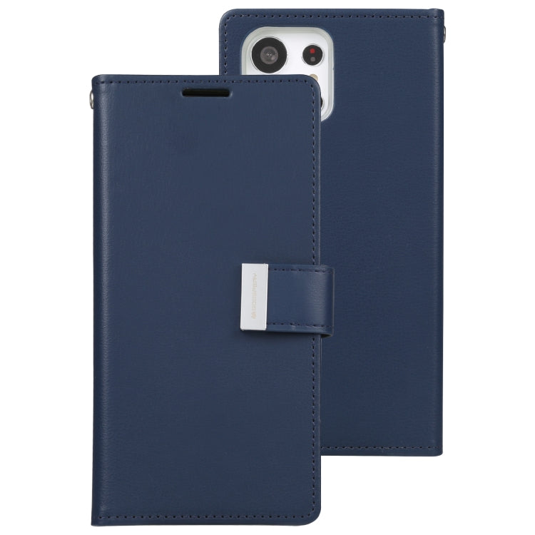 For Samsung Galaxy S23 Ultra 5G GOOSPERY RICH DIARY Crazy Horse Texture Leather Phone Case
