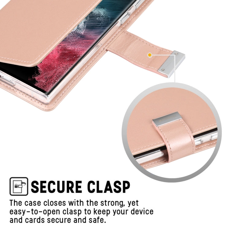 For Samsung Galaxy S23 Ultra 5G GOOSPERY RICH DIARY Crazy Horse Texture Leather Phone Case