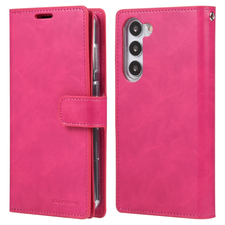 For Samsung Galaxy S23+ 5G GOOSPERY MANSOOR DIARY 9 Card Slots Leather Phone Case