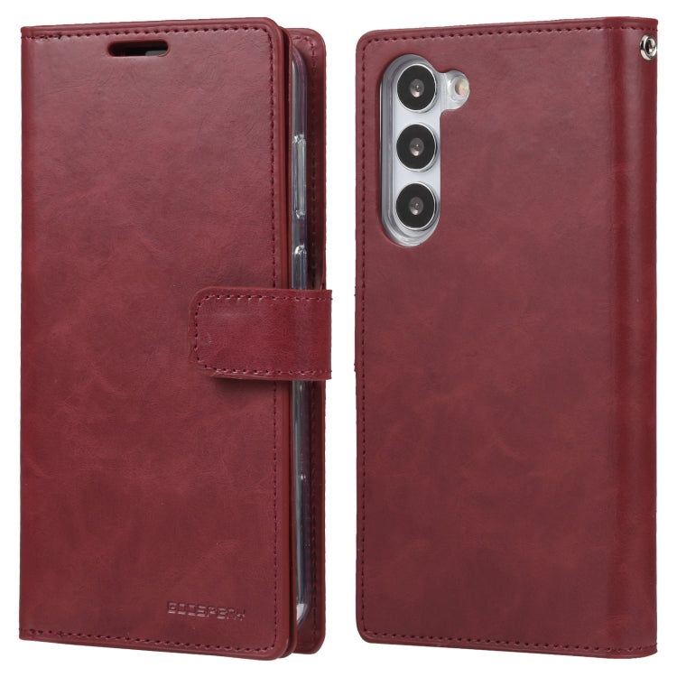 For Samsung Galaxy S23+ 5G GOOSPERY MANSOOR DIARY 9 Card Slots Leather Phone Case