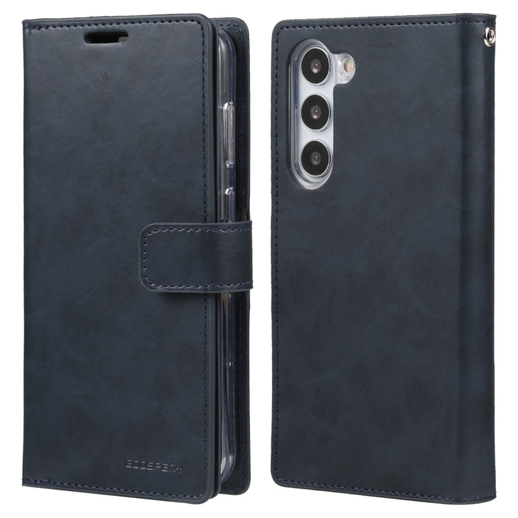 For Samsung Galaxy S23+ 5G GOOSPERY MANSOOR DIARY 9 Card Slots Leather Phone Case