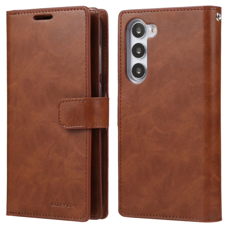 For Samsung Galaxy S23+ 5G GOOSPERY MANSOOR DIARY 9 Card Slots Leather Phone Case