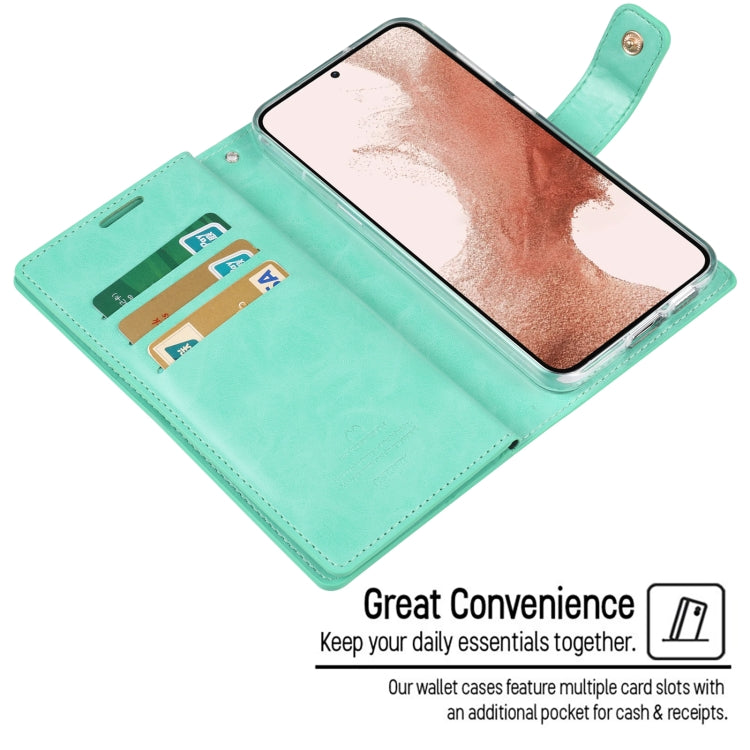 For Samsung Galaxy S23+ 5G GOOSPERY MANSOOR DIARY 9 Card Slots Leather Phone Case