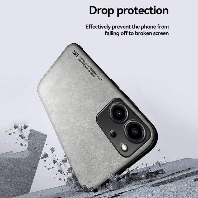 For Honor 80 SE Skin Feel Magnetic Leather Back Phone Case