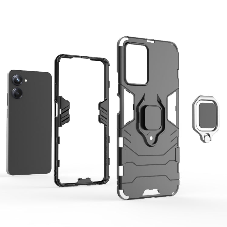 For Realme 10 Pro Magnetic Ring Holder PC + TPU Phone Case