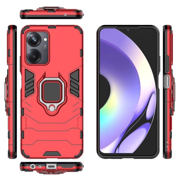 For Realme 10 Pro Magnetic Ring Holder PC + TPU Phone Case