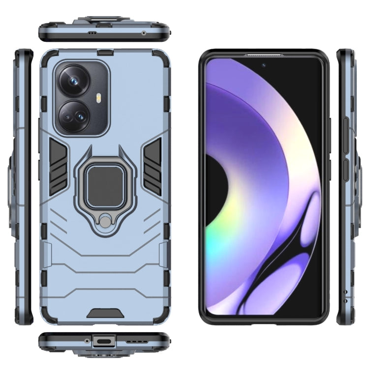 For Realme 10 Pro+ Magnetic Ring Holder PC + TPU Phone Case