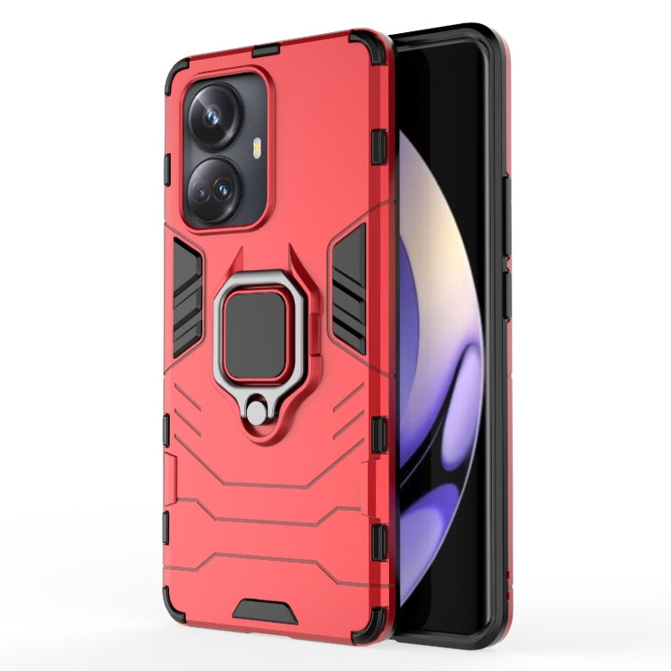 For Realme 10 Pro+ Magnetic Ring Holder PC + TPU Phone Case