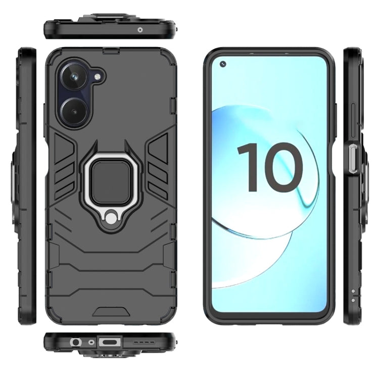 For Realme 10 4G Magnetic Ring Holder PC + TPU Phone Case