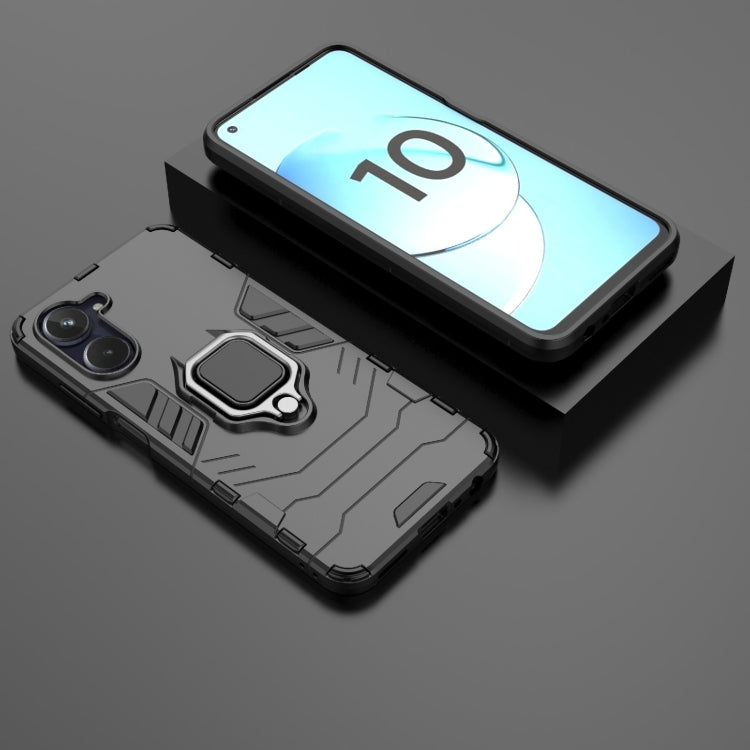 For Realme 10 4G Magnetic Ring Holder PC + TPU Phone Case