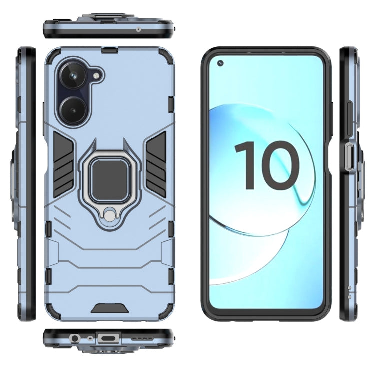 For Realme 10 4G Magnetic Ring Holder PC + TPU Phone Case