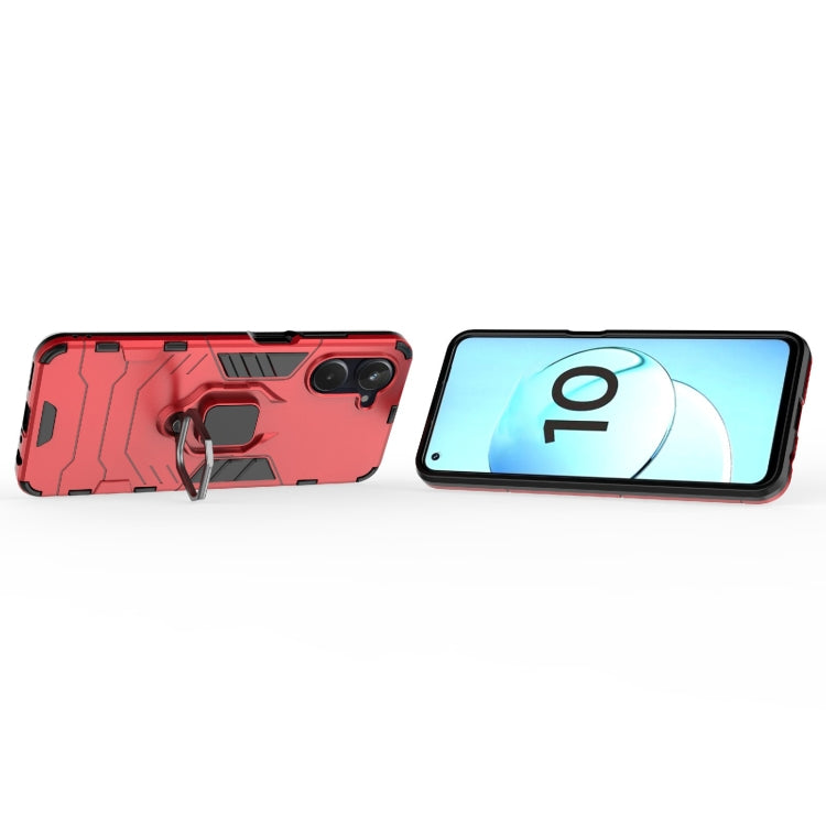 For Realme 10 4G Magnetic Ring Holder PC + TPU Phone Case