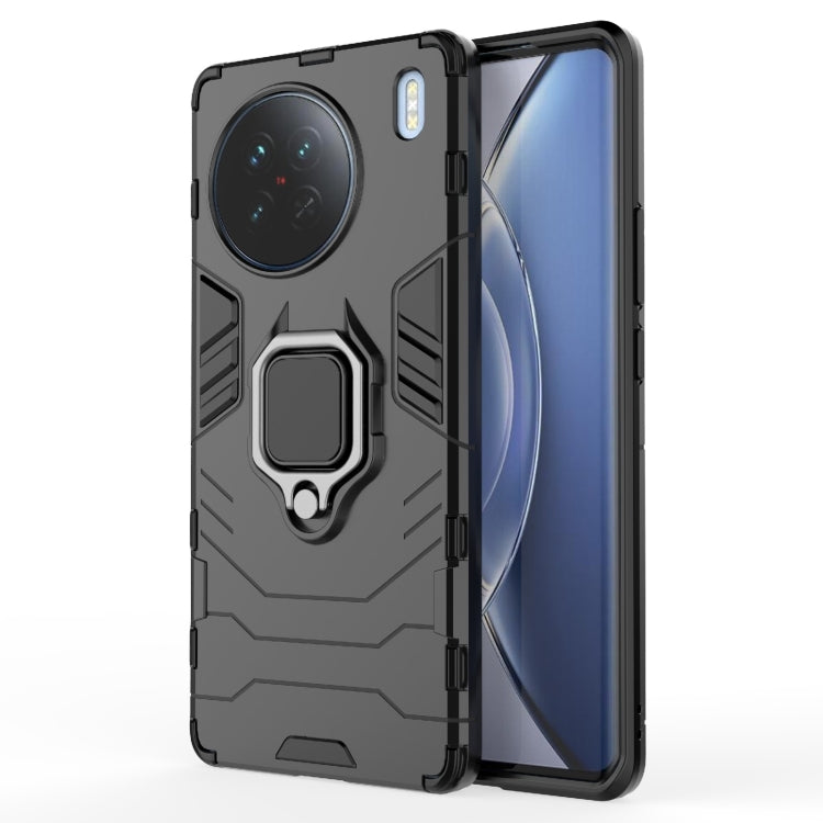 For vivo X90 5G Magnetic Ring Holder PC + TPU Phone Case